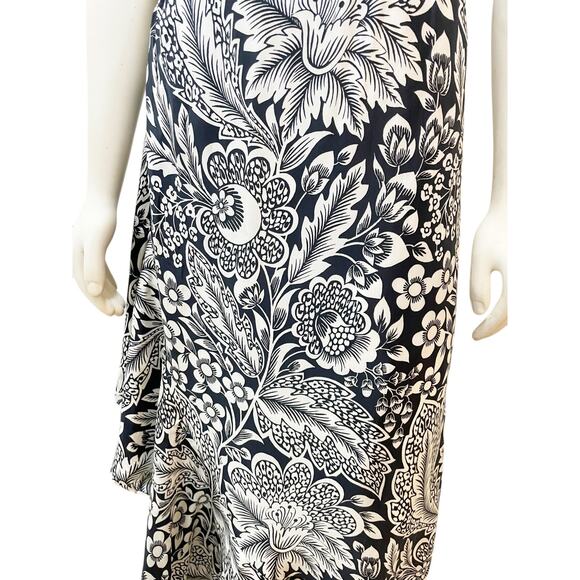 J.Crew Collection halter-tie cupro-blend dress in classic floral print Sz 16 - Picture 6 of 14